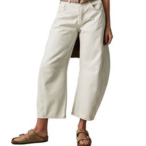 Free People Barrel Jeans